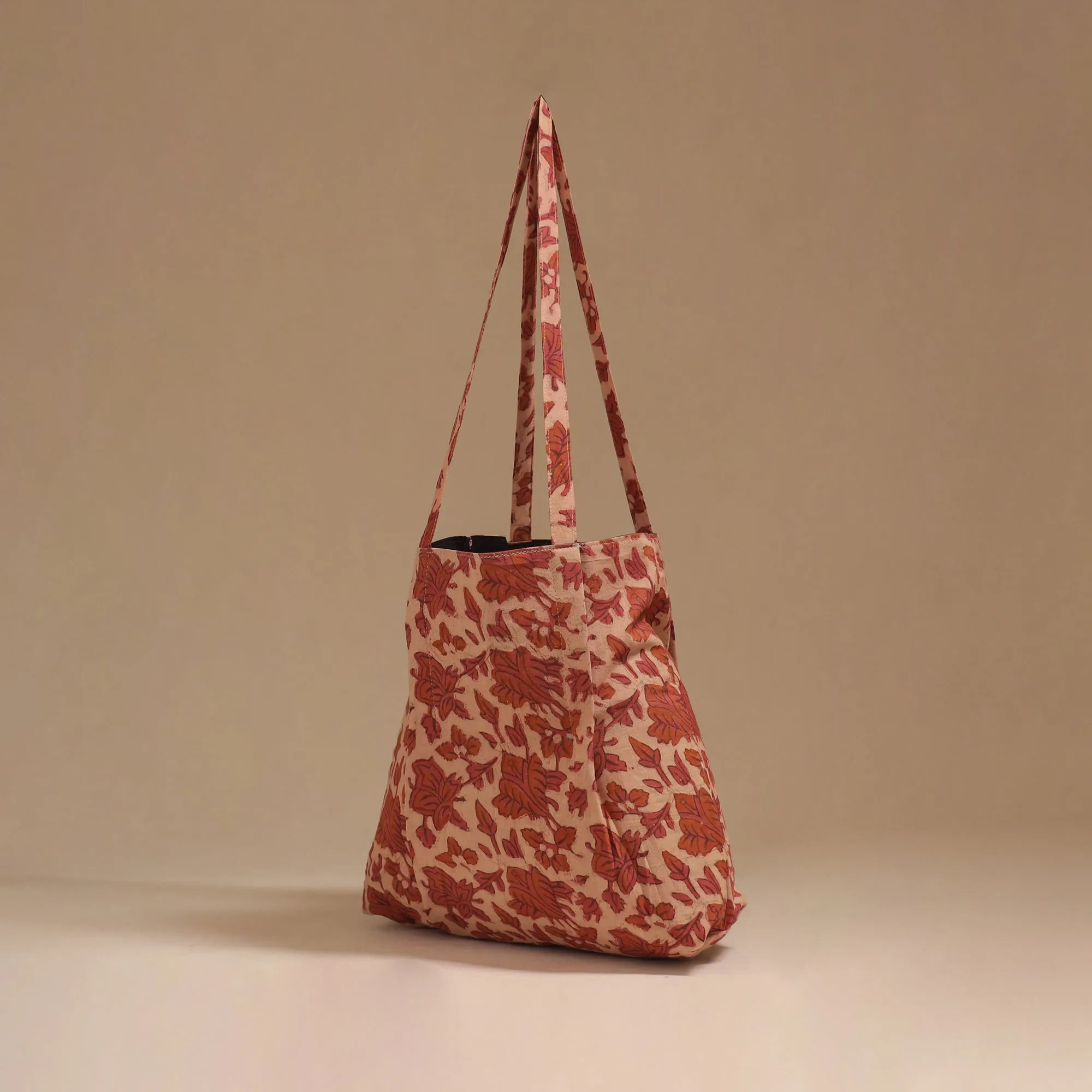 Red - Handcrafted Fabric Jhola Bag 60 sold by Itokri product image thumbnail 2