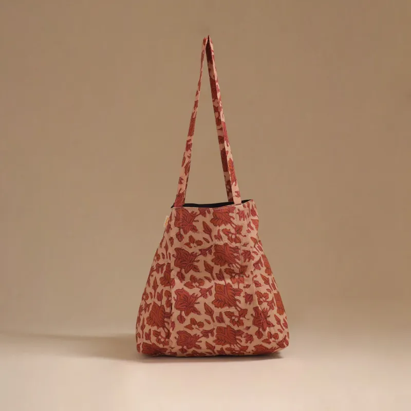 Red - Handcrafted Fabric Jhola Bag 60 sold by Itokri