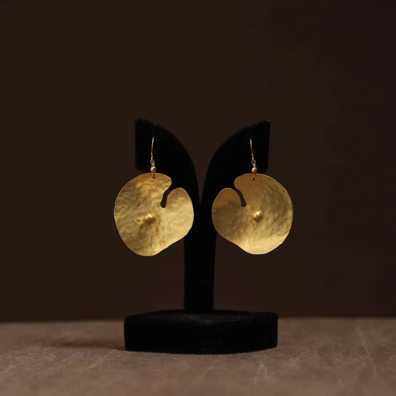 Yellow - Brass Metal Handcrafted Earrings 88 made by Itokri