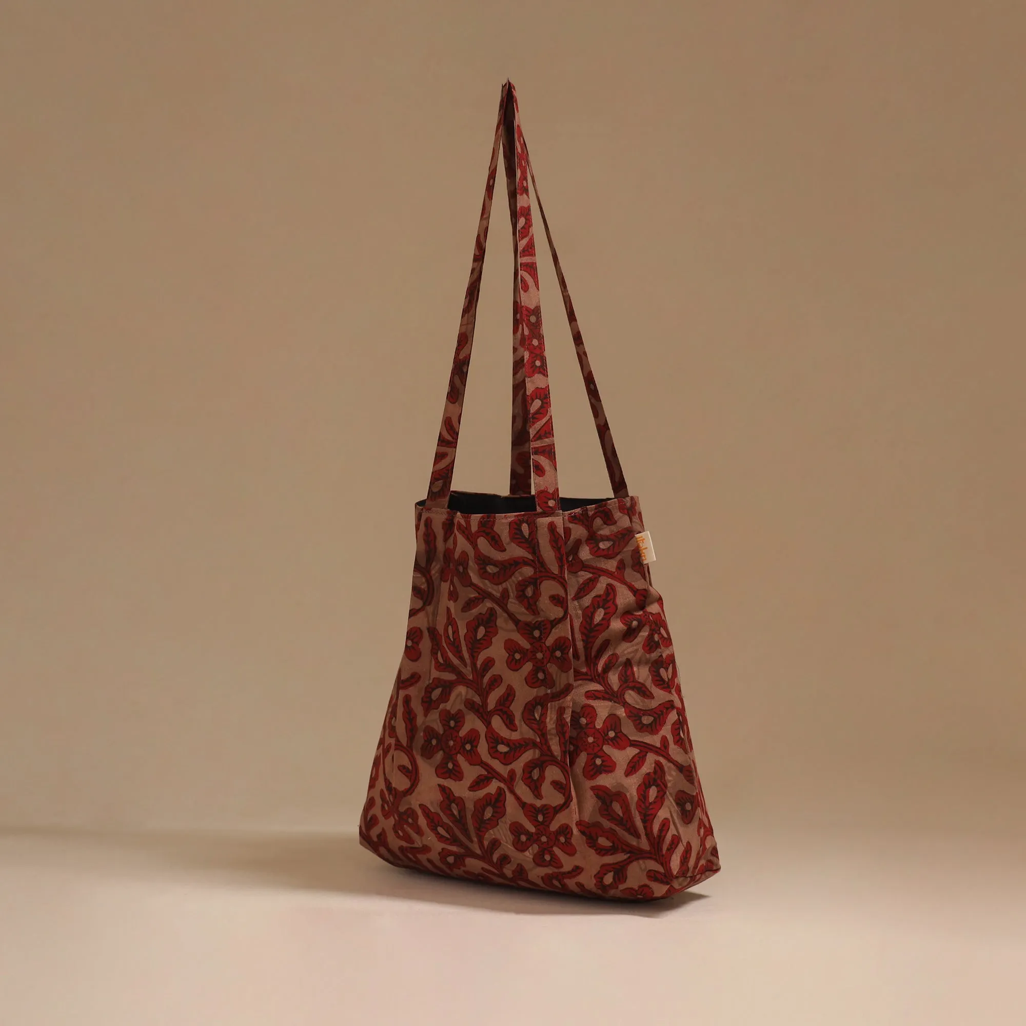 Red - Handcrafted Fabric Jhola Bag 54 sold by Itokri product image thumbnail 2