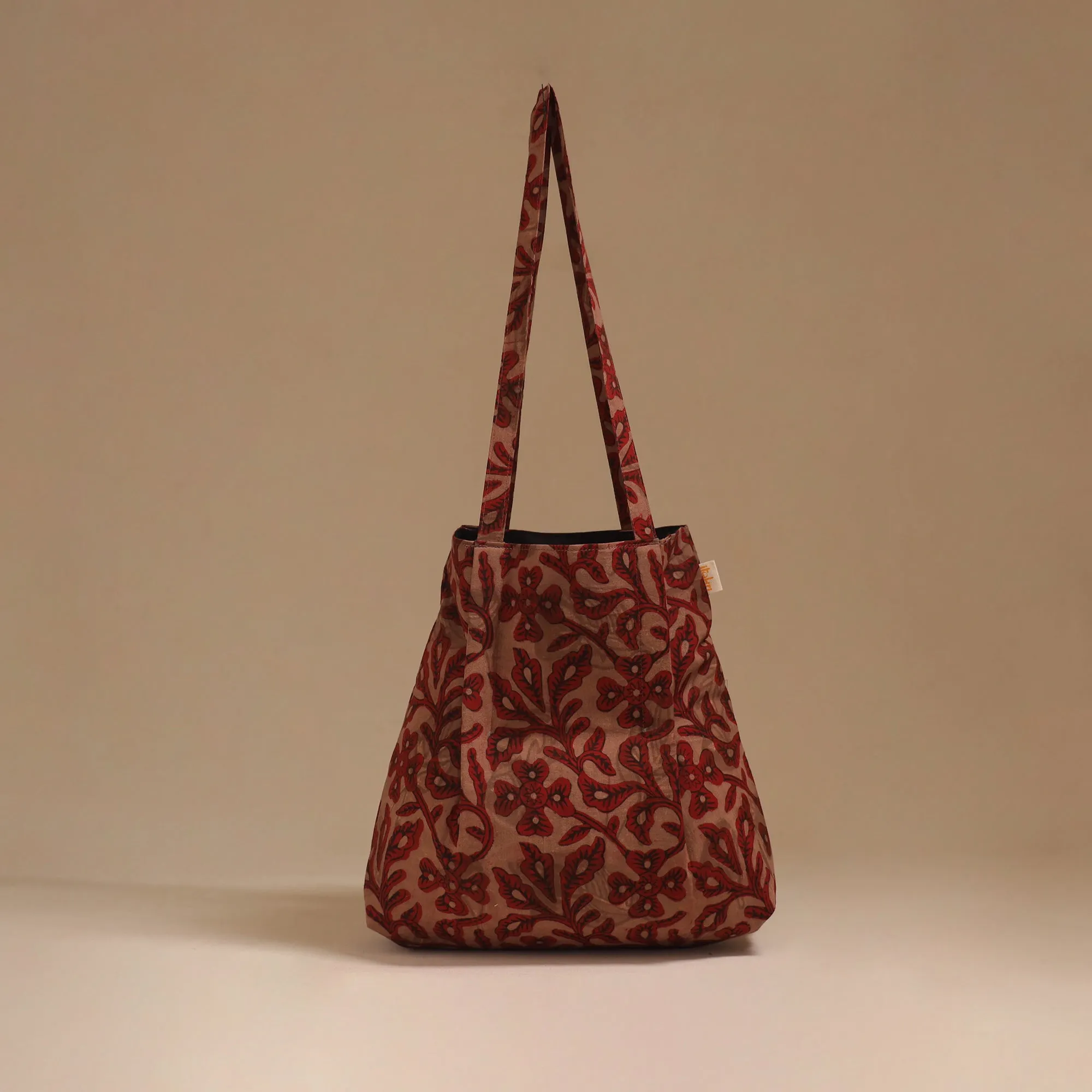 Red - Handcrafted Fabric Jhola Bag 54 sold by Itokri