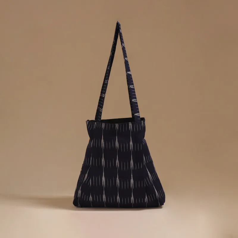 Blue - Handcrafted Fabric Jhola Bag 37 sold by Itokri