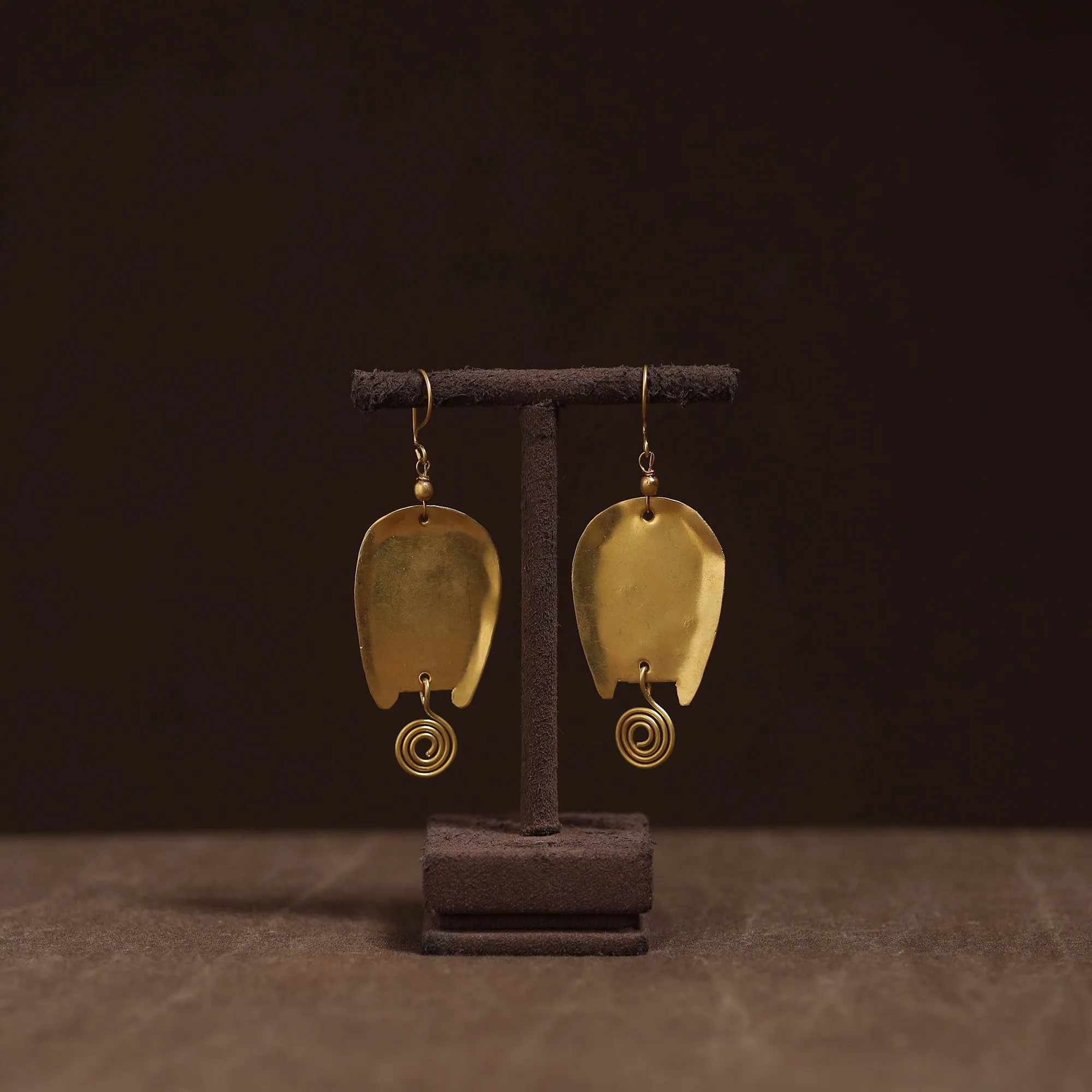 Yellow - Brass Metal Handcrafted Earrings 48 sold by Itokri