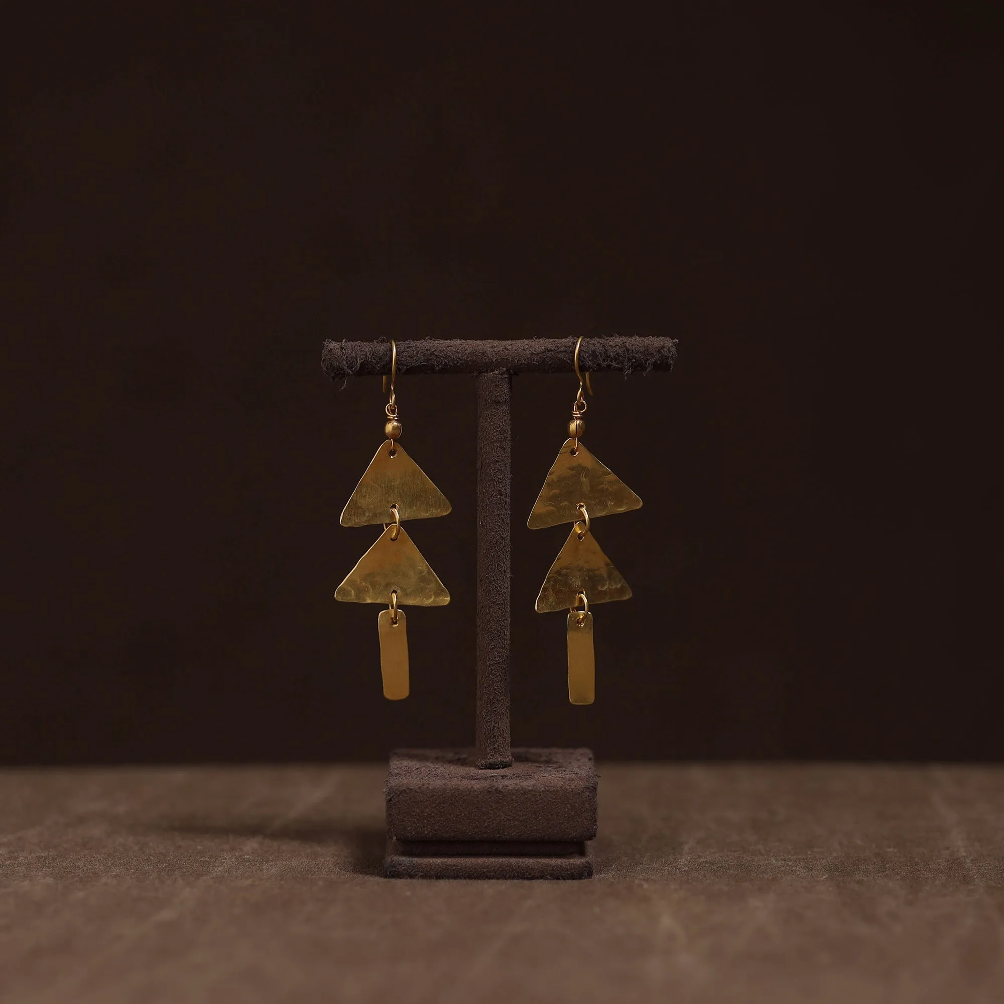 Yellow - Brass Metal Handcrafted Earrings 47 sold by Itokri