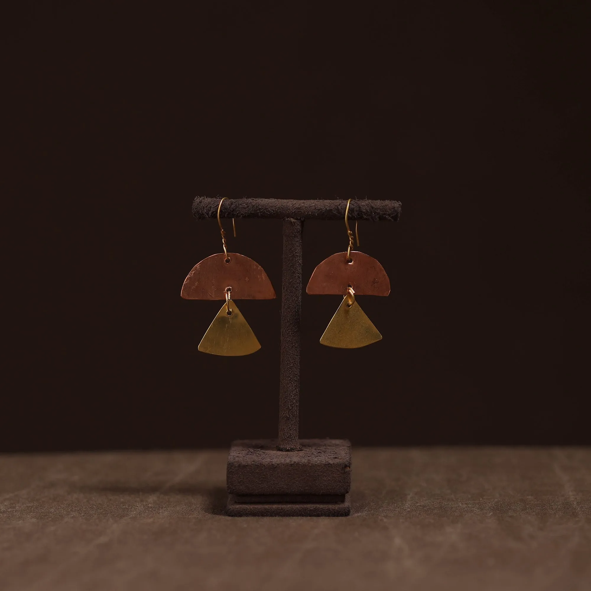 Yellow - Brass Metal Handcrafted Earrings 42 sold by Itokri