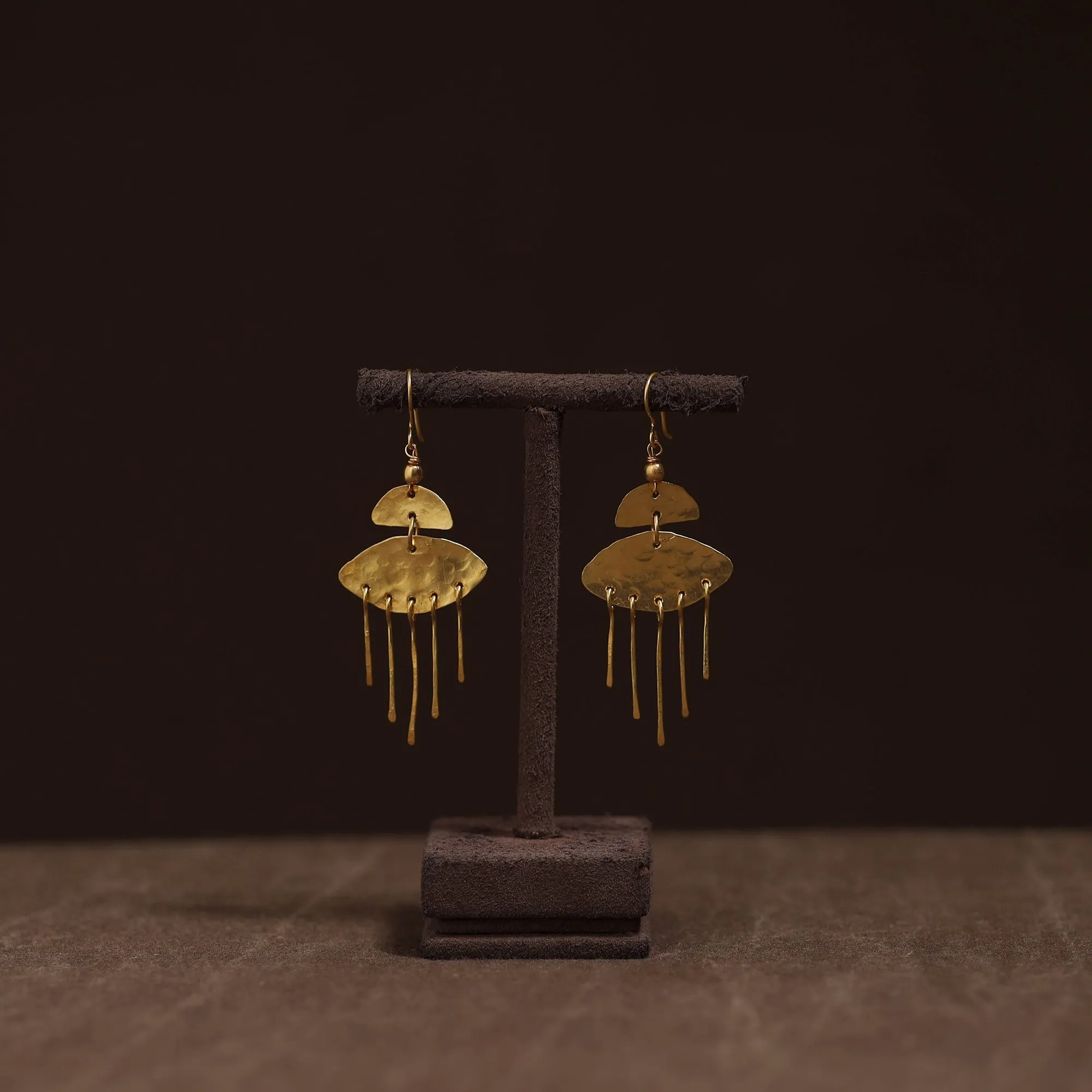 Yellow - Brass Metal Handcrafted Earrings 38 sold by Itokri