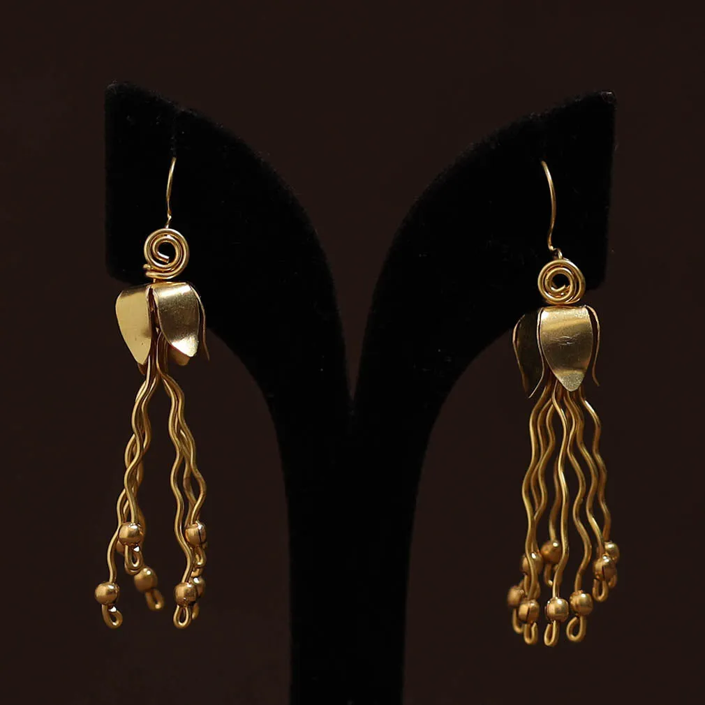 Yellow - Brass Metal Handcrafted Earrings 34 sold by Itokri product image thumbnail 2