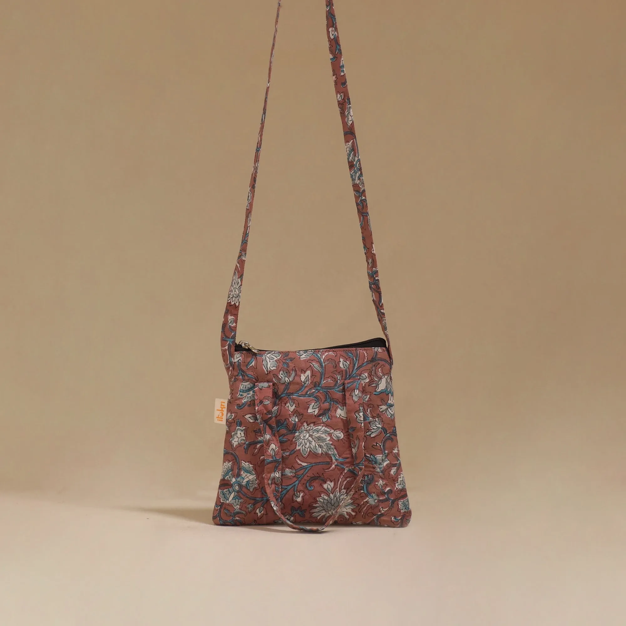 Brown - Handcrafted Quilted Sling Bag 16 sold by Itokri product image thumbnail 2