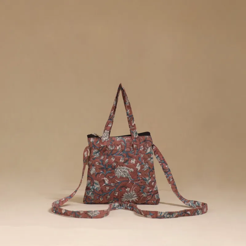 Brown - Handcrafted Quilted Sling Bag 16 sold by Itokri