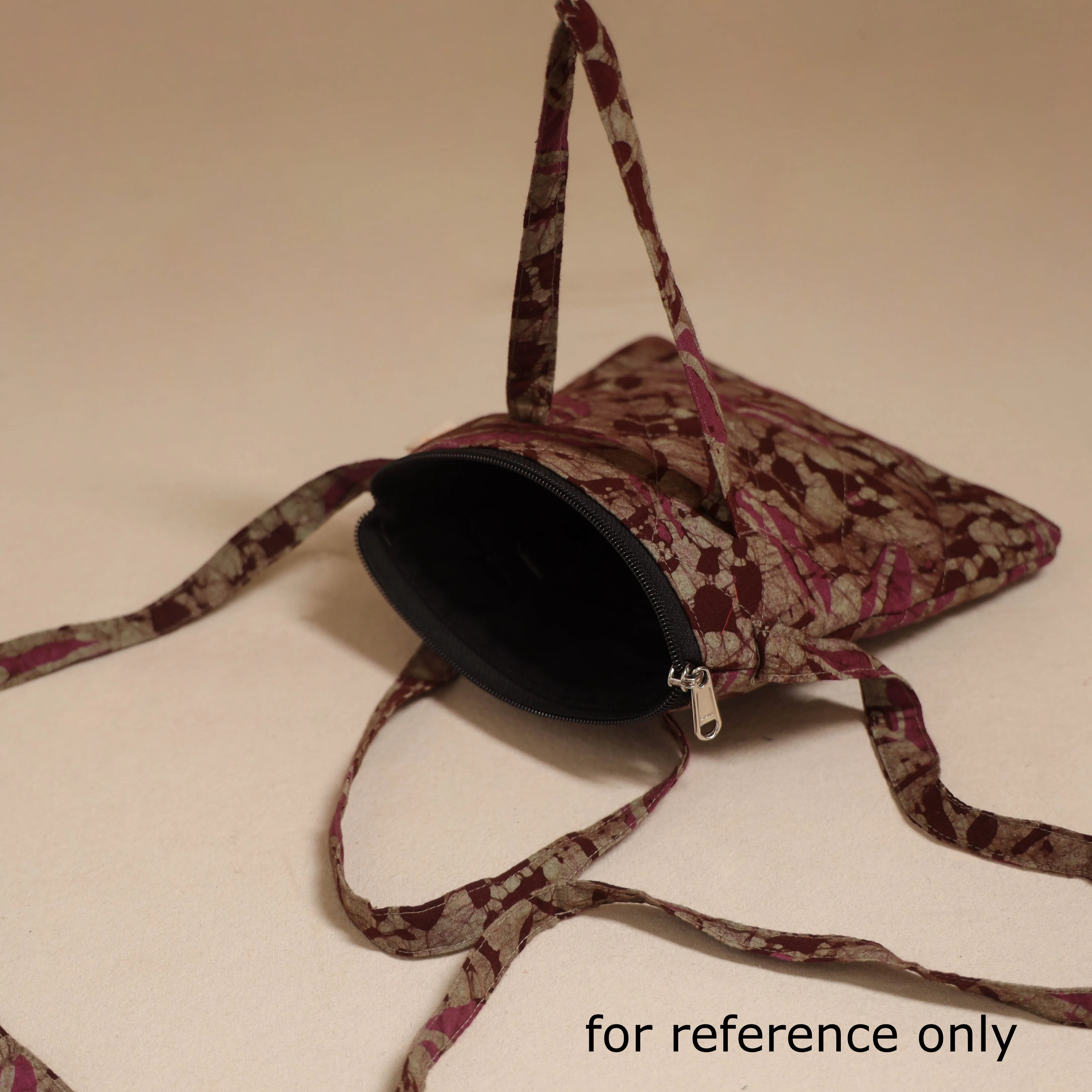 Red - Handcrafted Quilted Sling Bag 06 sold by Itokri product image thumbnail 4