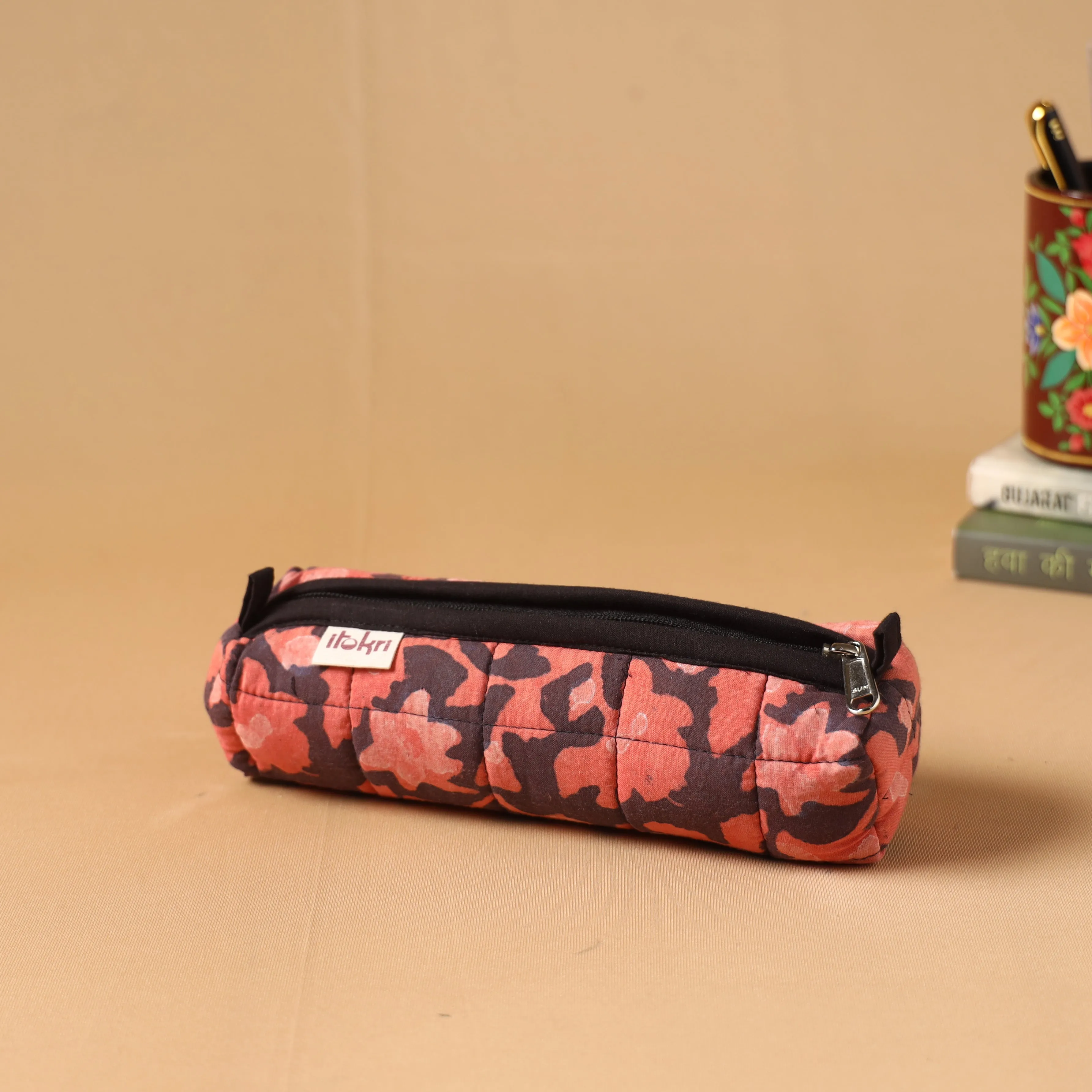 Handcrafted Quilted Pencil Pouch 01 sold by Itokri product image thumbnail 2