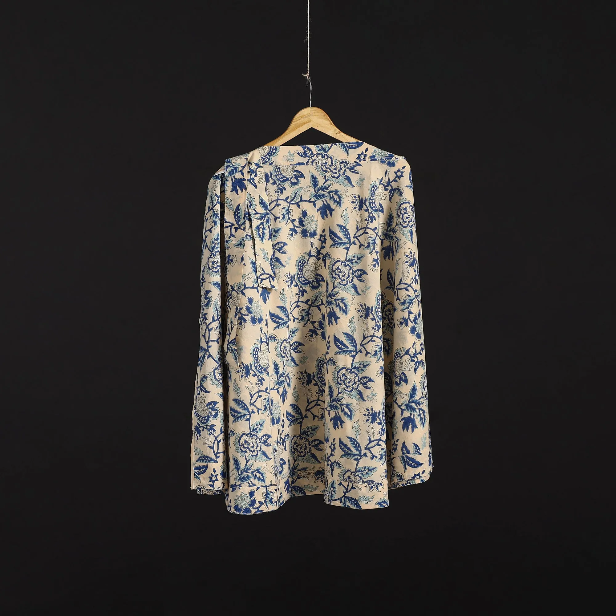 Sanganeri Hand Block Print Cotton Wrap Around Skirt 81 sold by Itokri