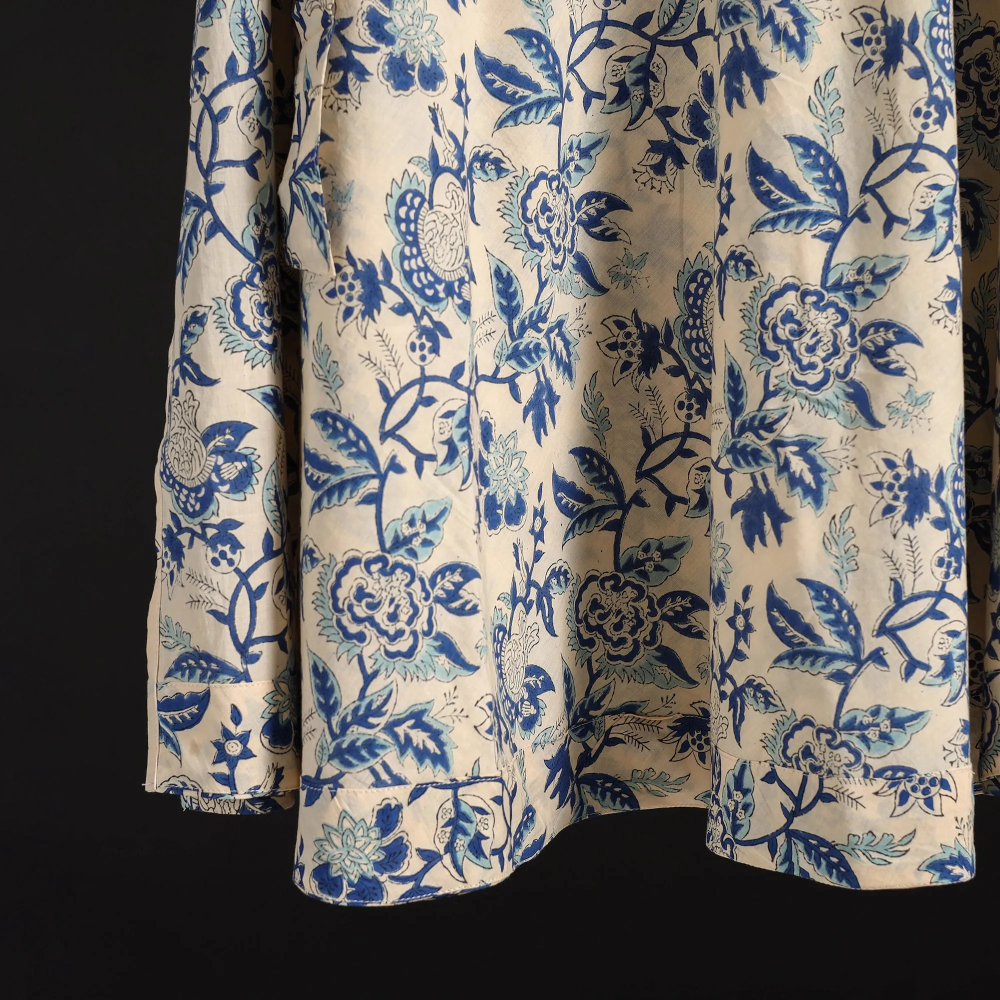 Sanganeri Hand Block Print Cotton Wrap Around Skirt 81 sold by Itokri product image thumbnail 4