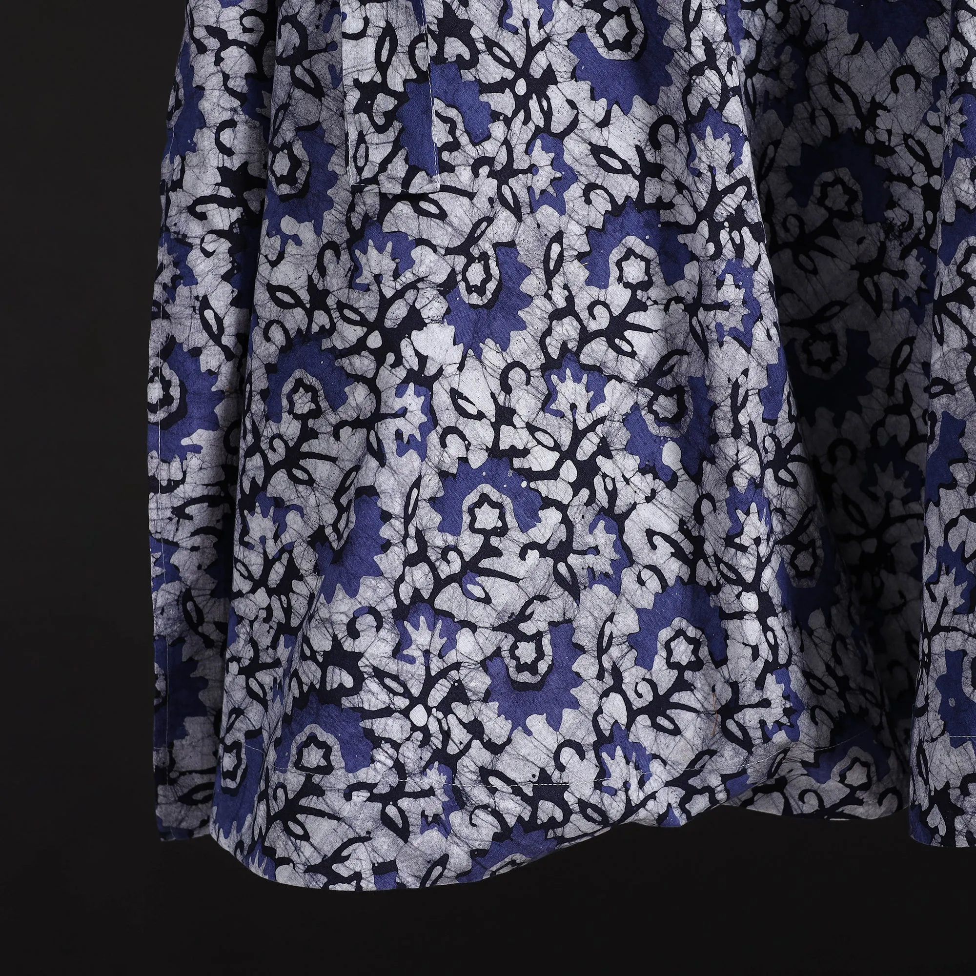 Hand Block Batik Print Cotton Wrap Around Skirt 98 sold by Itokri product image thumbnail 4