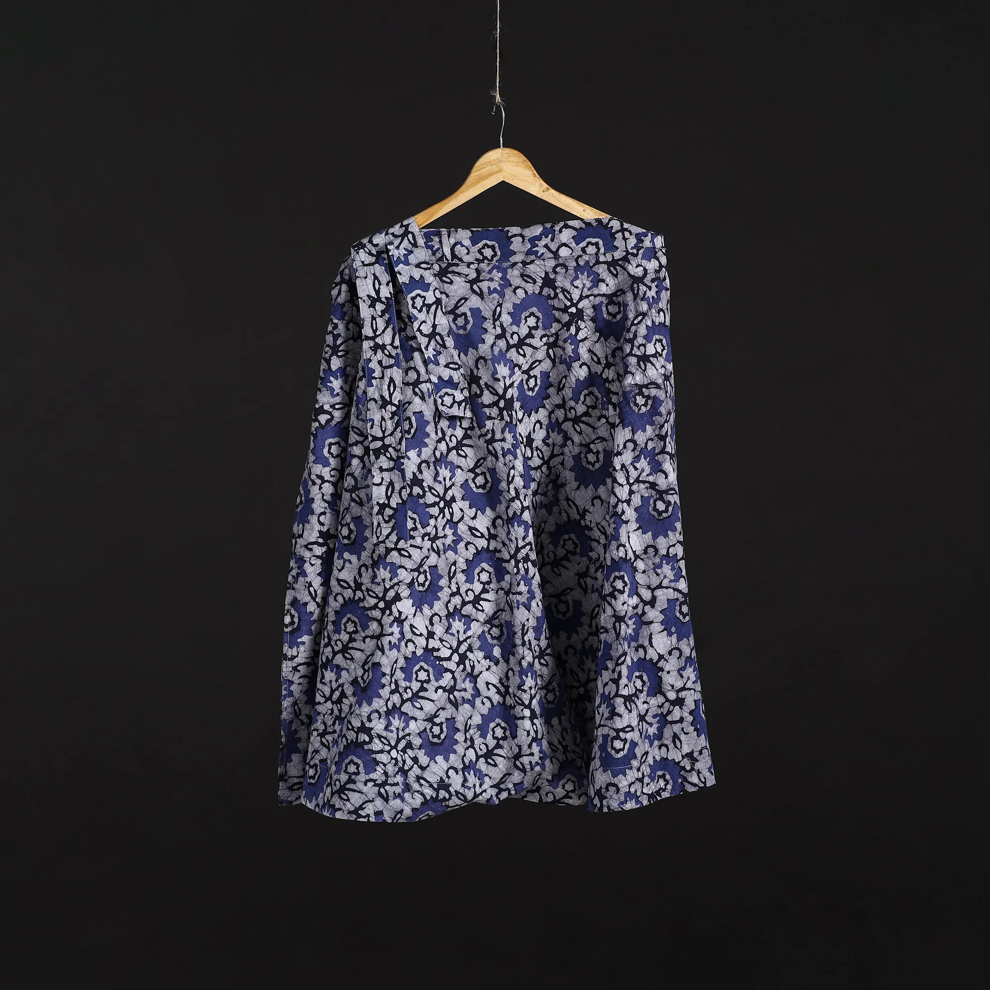 Hand Block Batik Print Cotton Wrap Around Skirt 98 sold by Itokri