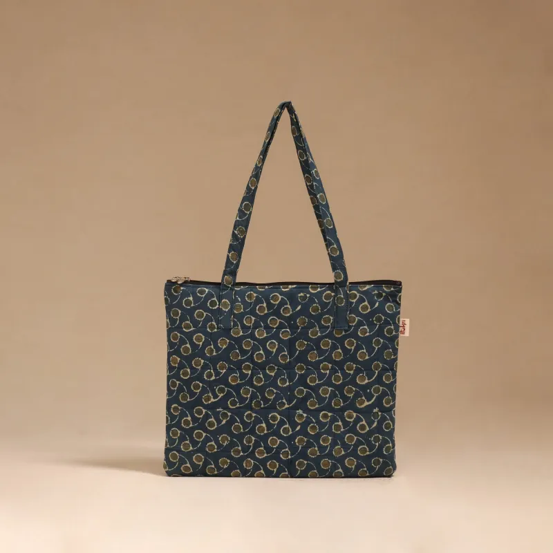 Blue - Handcrafted Quilted Handbag 28 sold by Itokri