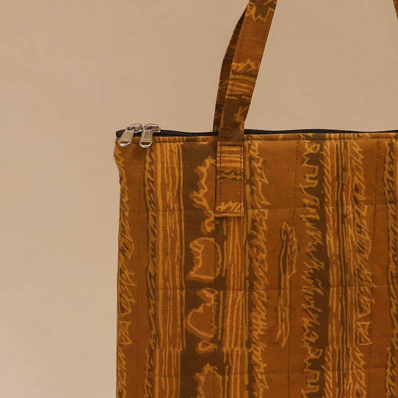 Brown - Handcrafted Quilted Handbag 25 sold by Itokri product image thumbnail 3