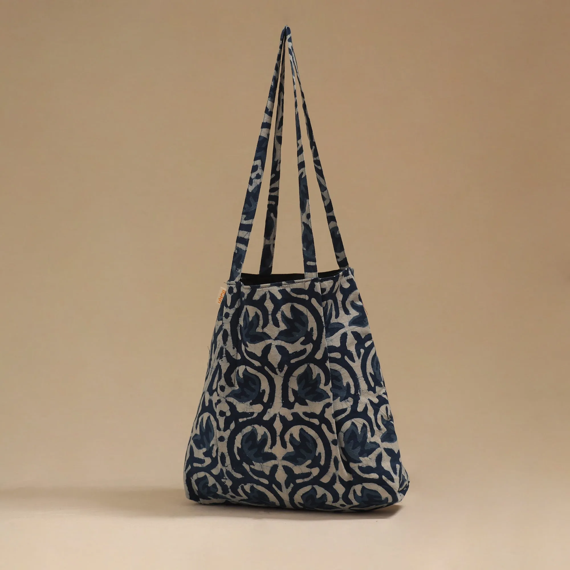 Blue - Handcrafted Fabric Jhola Bag 71 sold by Itokri product image thumbnail 2