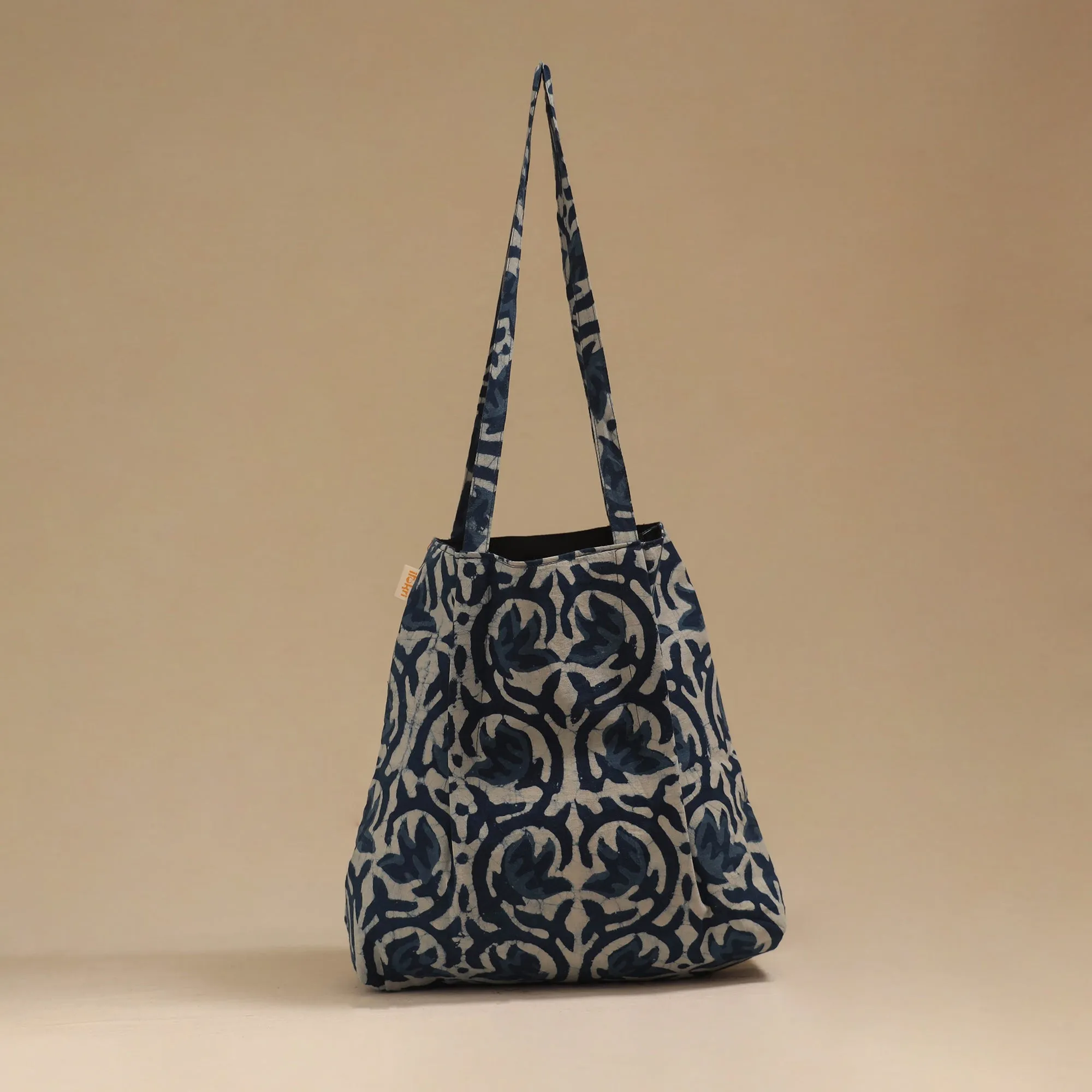 Blue - Handcrafted Fabric Jhola Bag 71 sold by Itokri