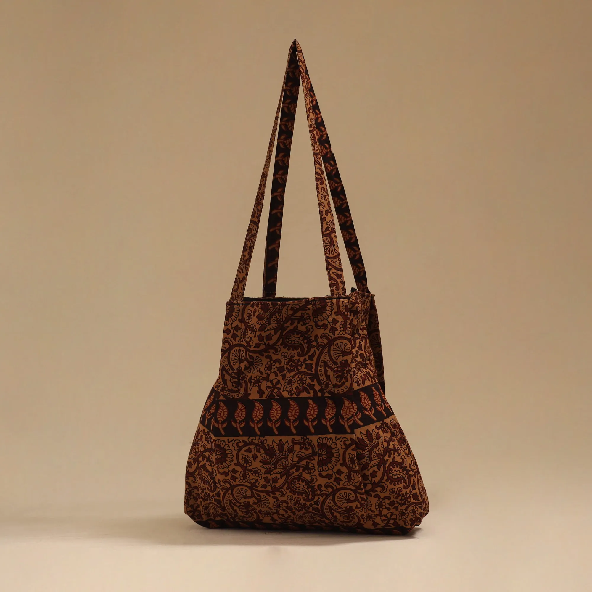 Brown - Handcrafted Fabric Jhola Bag 21 sold by Itokri product image thumbnail 2