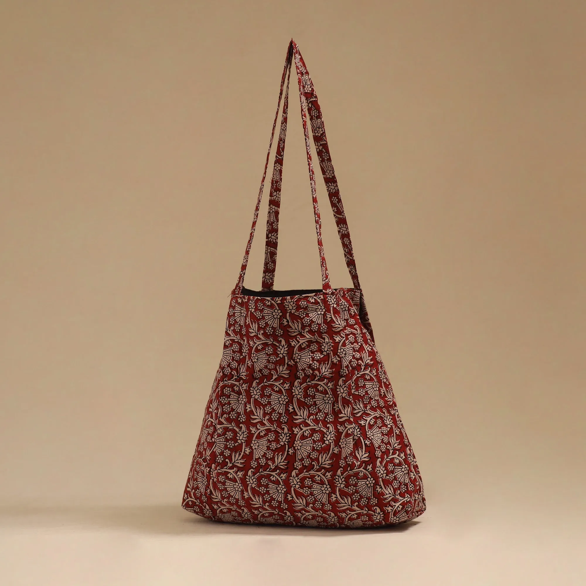 Red - Handcrafted Fabric Jhola Bag 19 sold by Itokri product image thumbnail 2