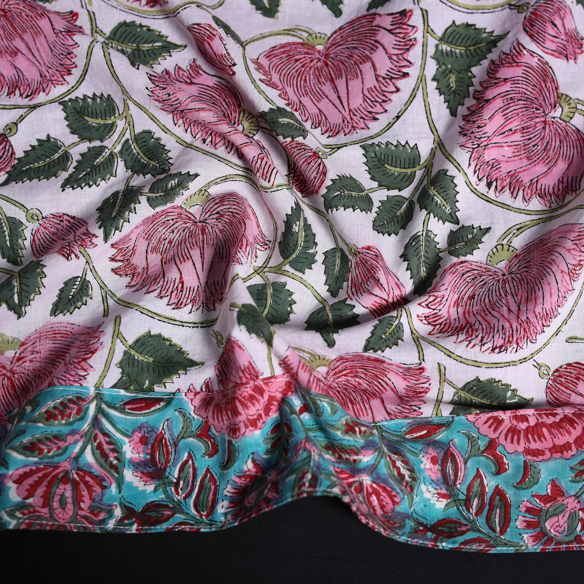 Hand Block Print Cotton Sanganeri Blouse Piece 82 sold by Itokri product image thumbnail 3