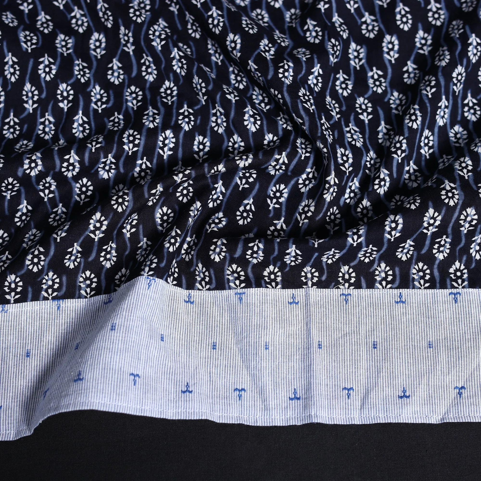 Blue - Hand Block Print Cotton Sanganeri Blouse Piece 77 sold by Itokri product image thumbnail 3
