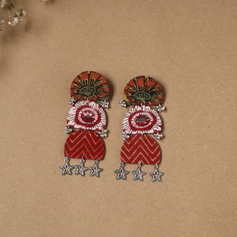 Multicolor - Suhana Ghungroo Work Fabart Handmade Earrings made by Itokri