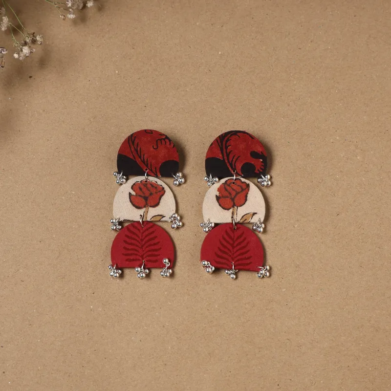 Zeenat Ghungroo Work Fabart Handmade Earrings sold by Itokri