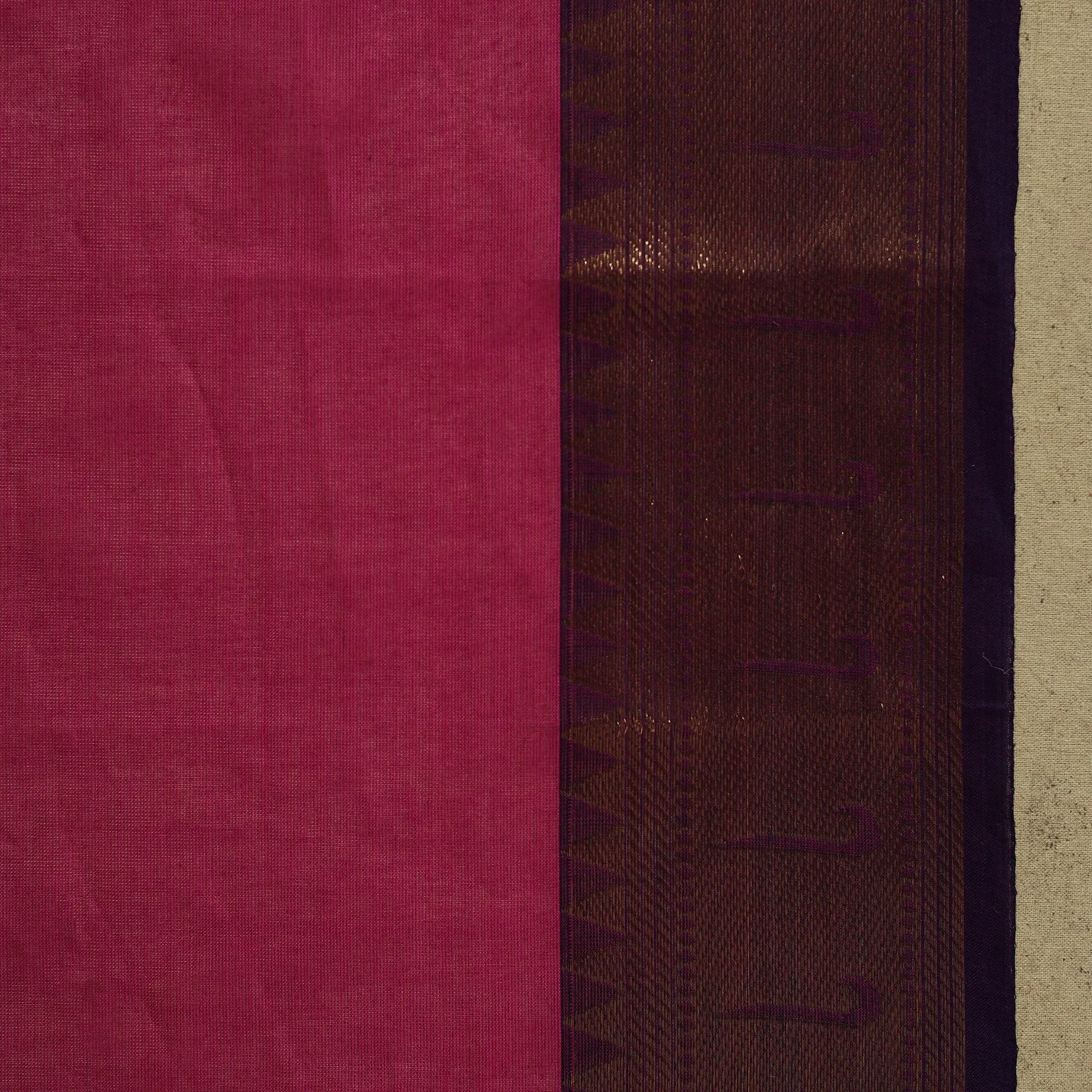 Pink - Thread Buti Cotton Kanchipuram Saree with Border 19 sold by Itokri product image thumbnail 5