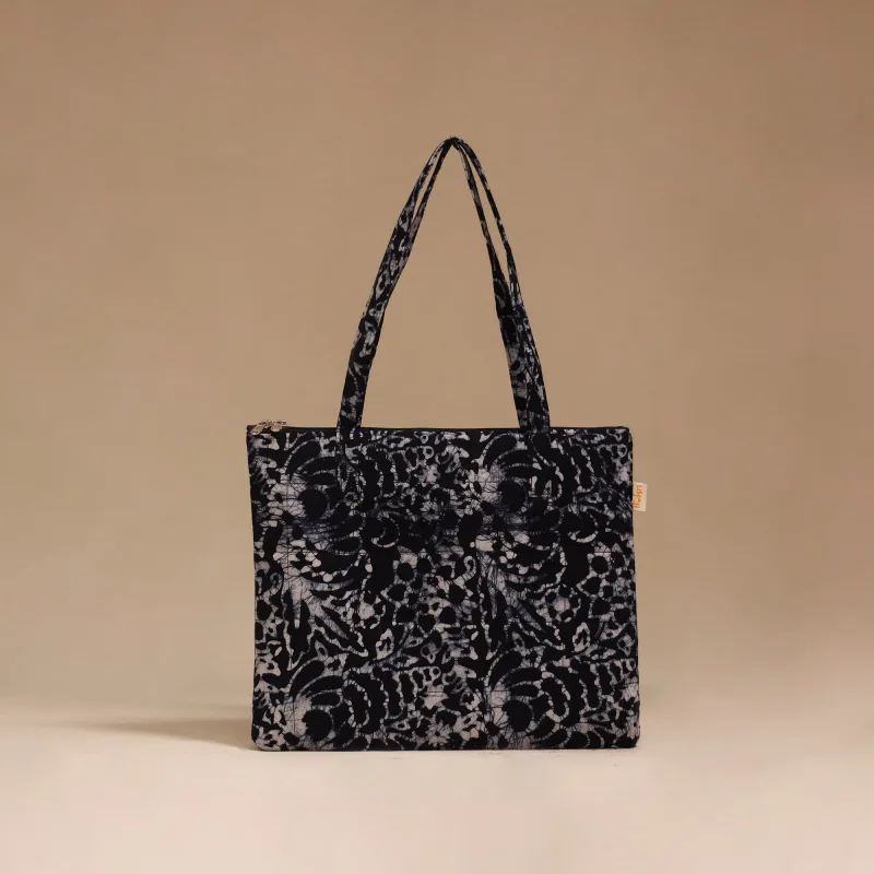 Black - Handcrafted Quilted Handbag 26 sold by Itokri