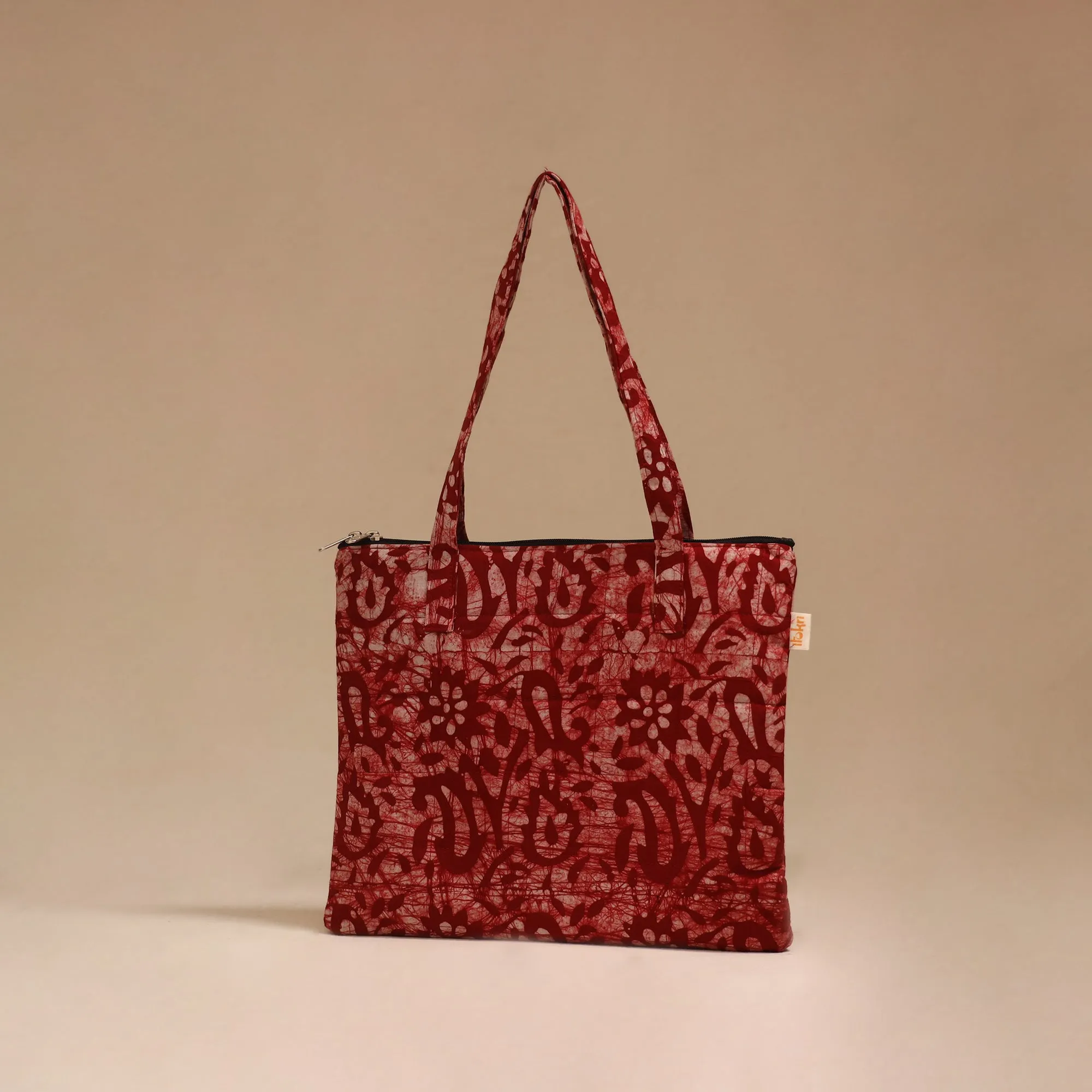 Red - Handcrafted Quilted Handbag 21 sold by Itokri product image thumbnail 2