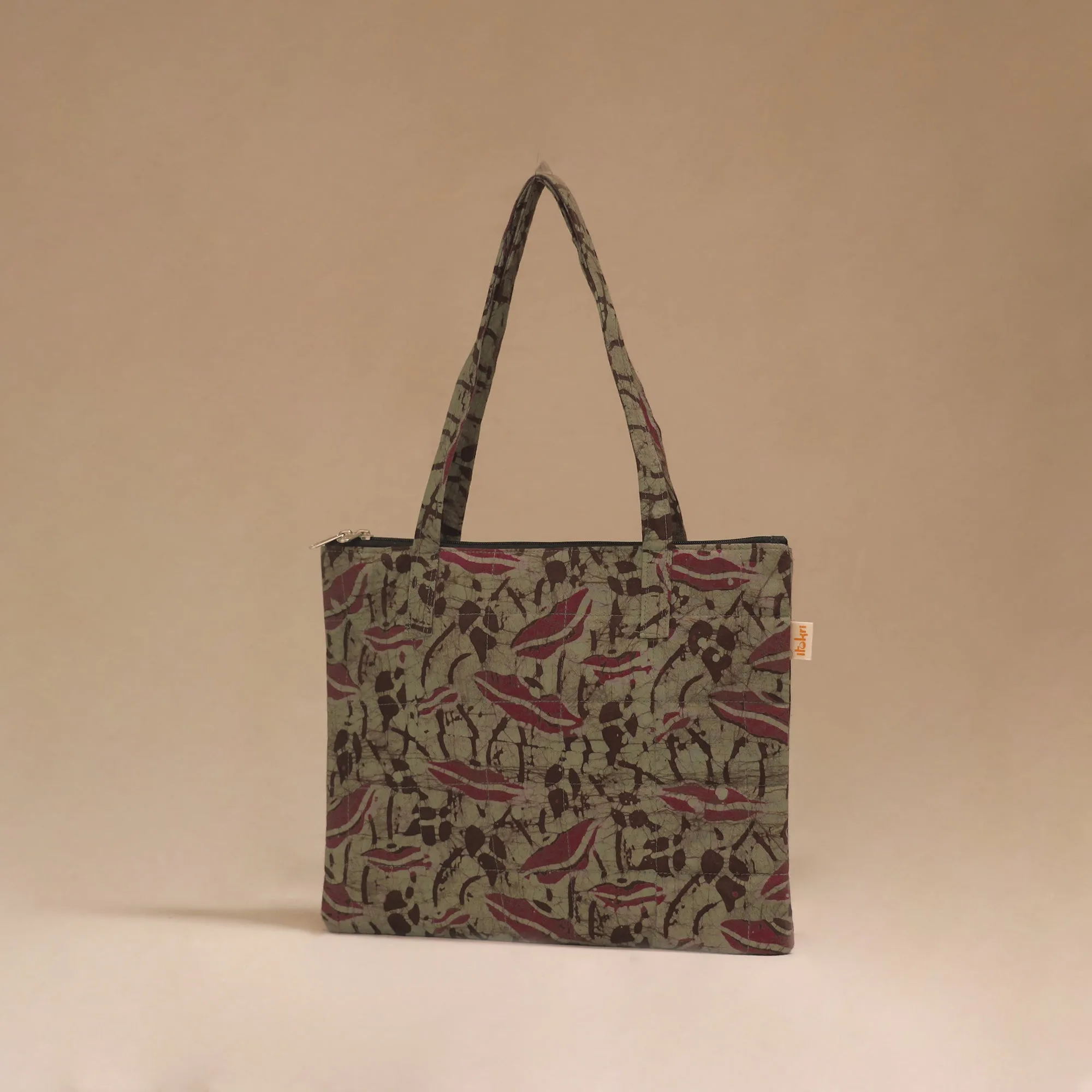 Green - Handcrafted Quilted Handbag 13 sold by Itokri product image thumbnail 2