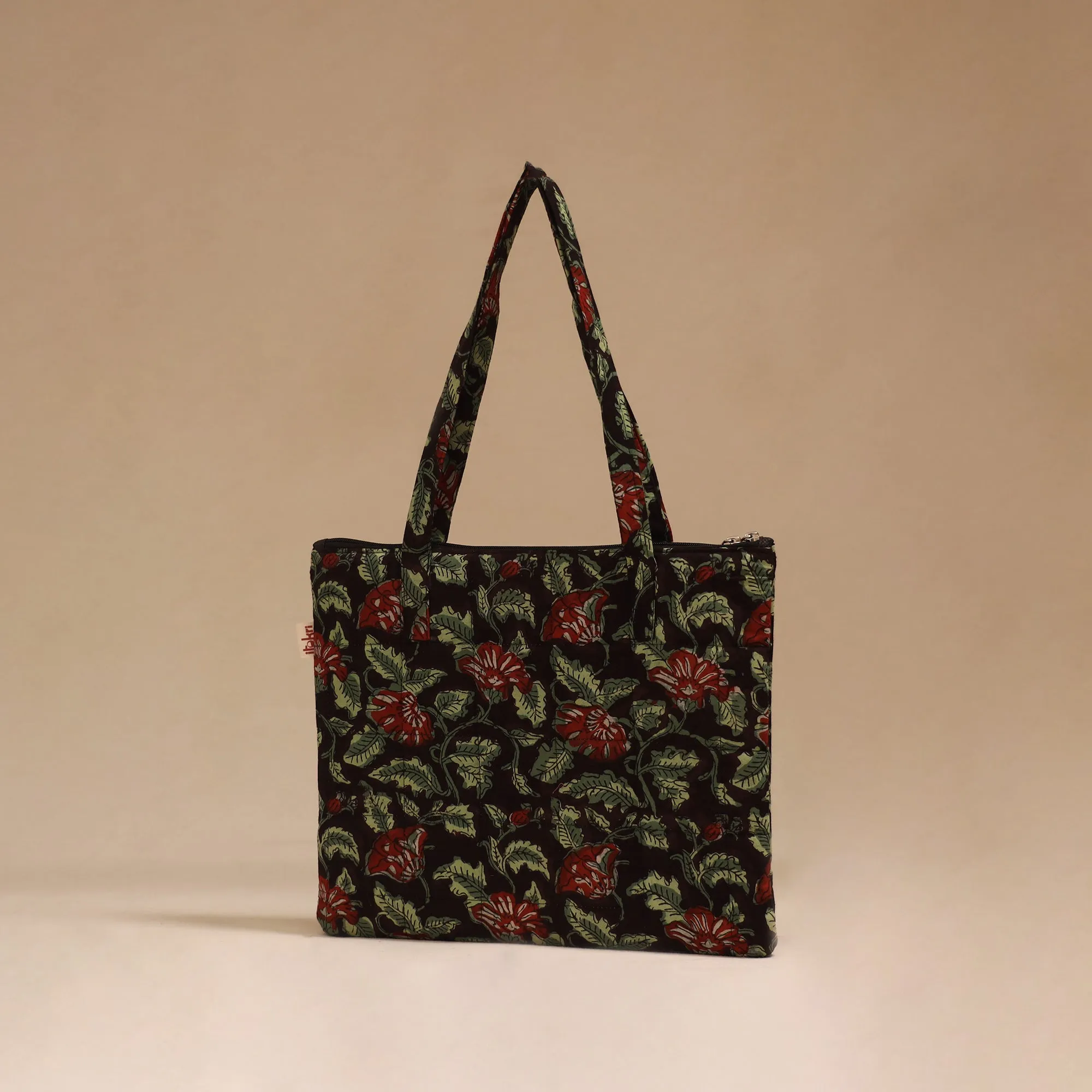 Black - Handcrafted Quilted Handbag 12 sold by Itokri product image thumbnail 2