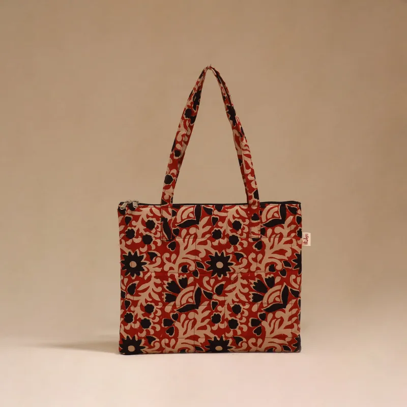 Red - Handcrafted Quilted Handbag 11 sold by Itokri