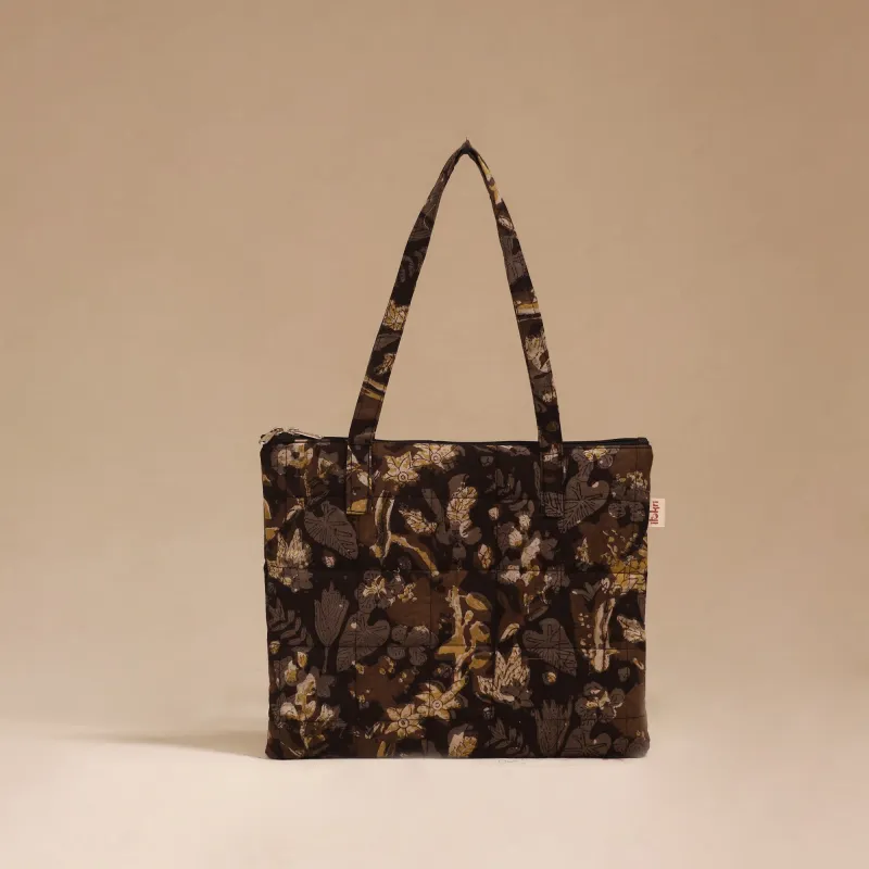 Black - Handcrafted Quilted Handbag 06 sold by Itokri