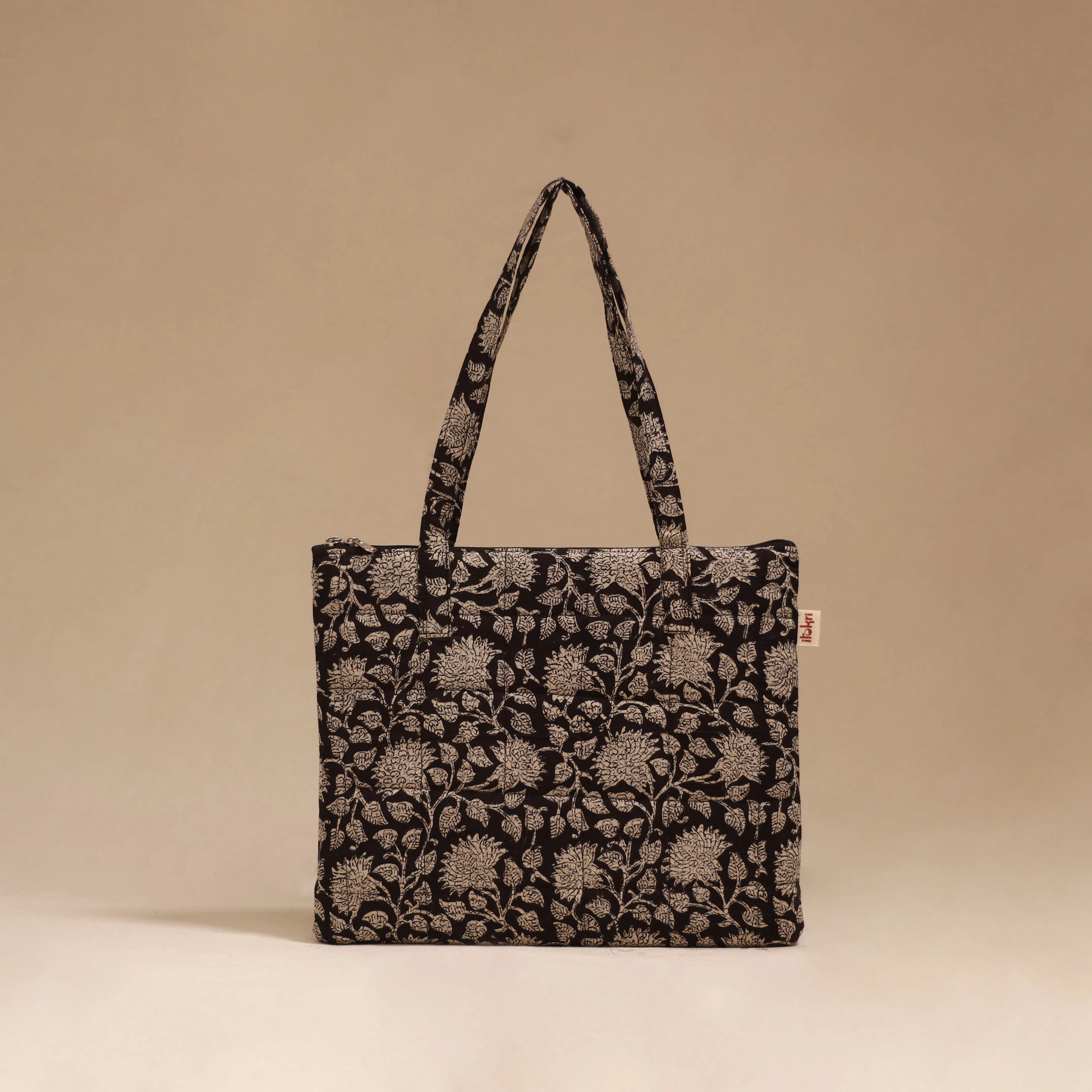 Black - Handcrafted Quilted Handbag 05 sold by Itokri