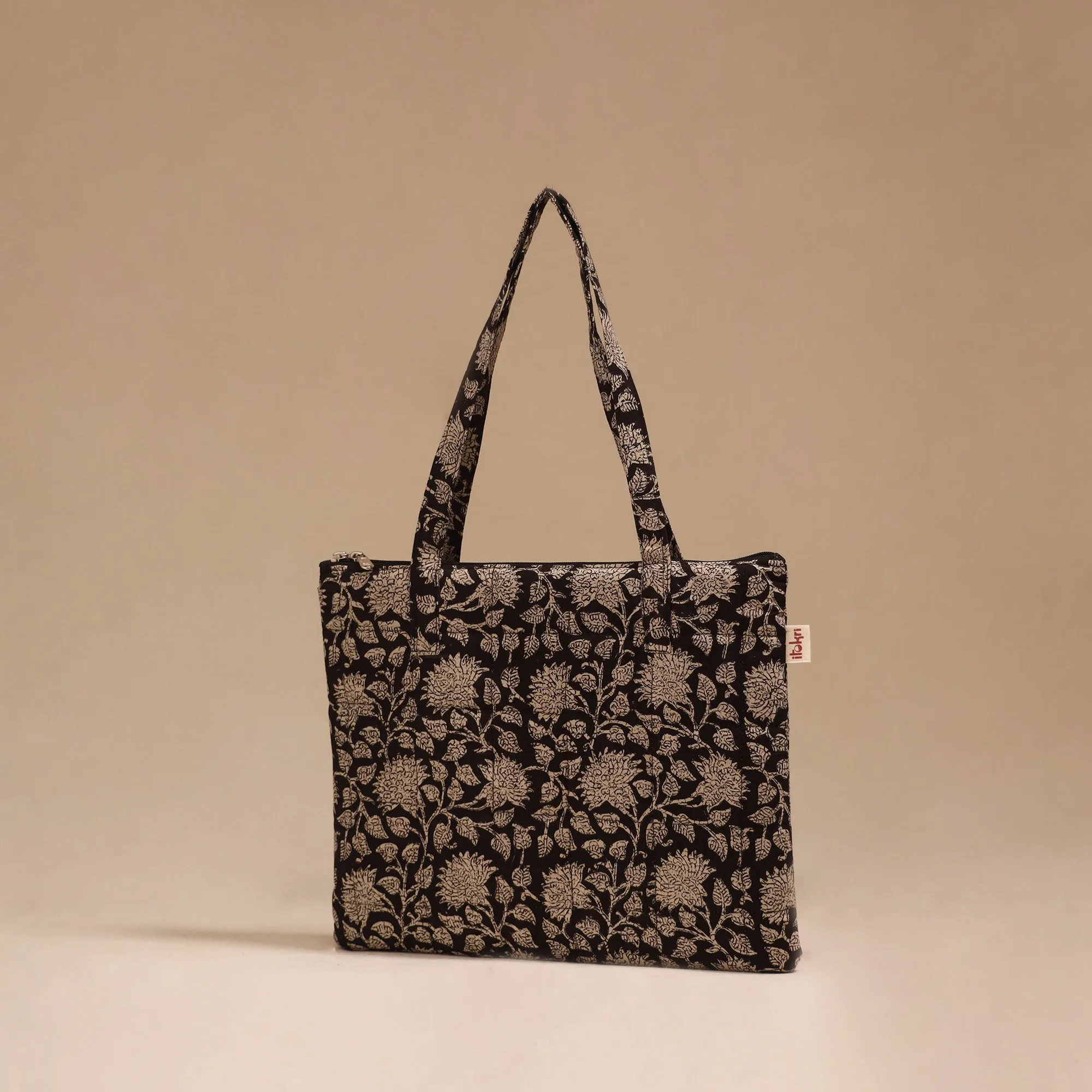 Black - Handcrafted Quilted Handbag 05 sold by Itokri product image thumbnail 2