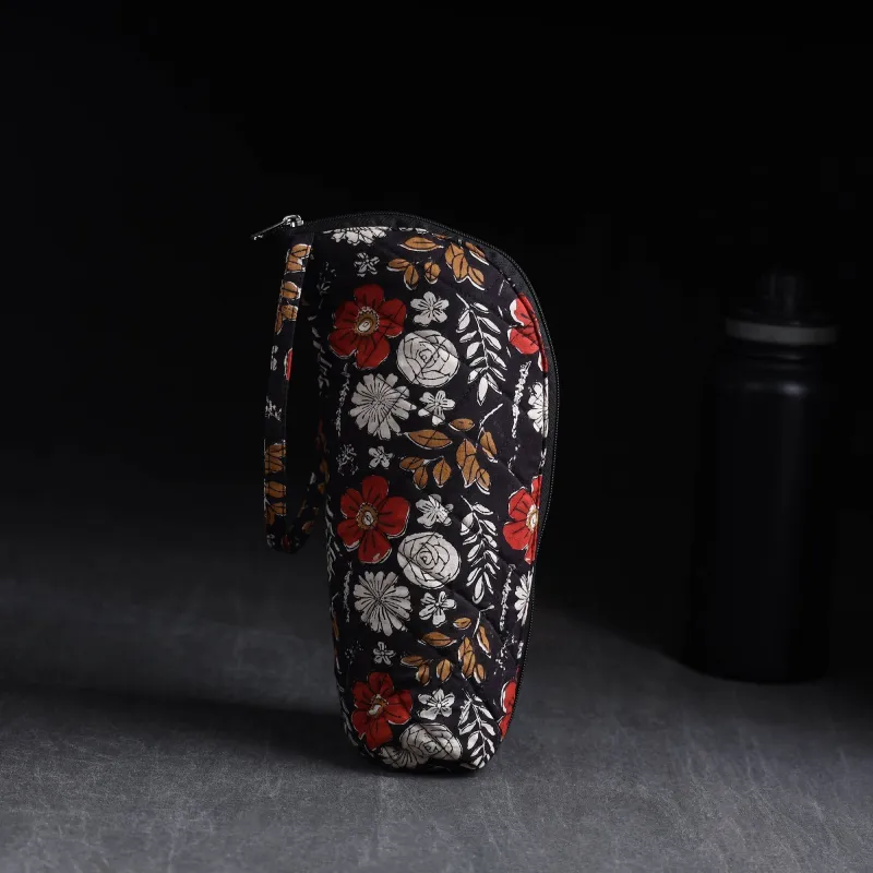 Black - Handmade 1L Water Bottle Cover 35 made by Itokri