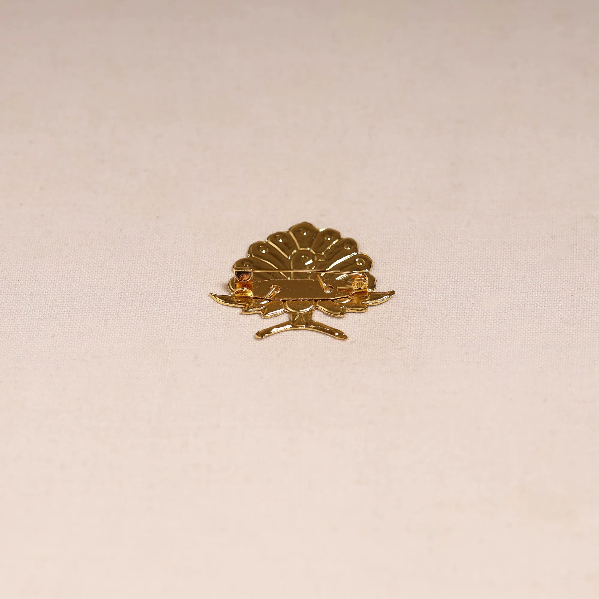 Red - Handcrafted Paka Meenakari Saree Pin 229 sold by Itokri product image thumbnail 3