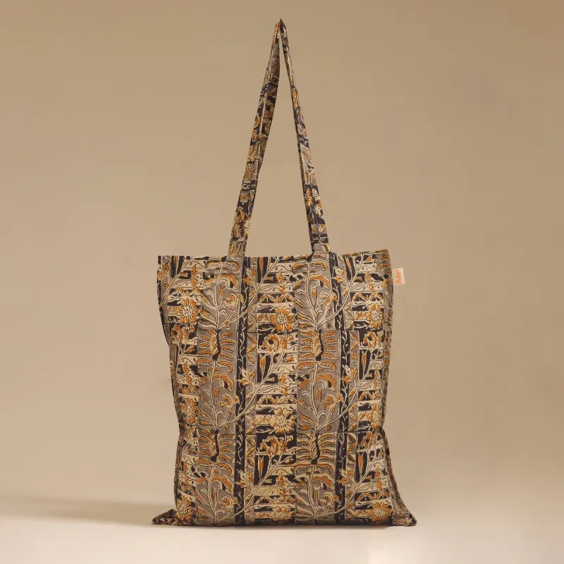 Brown - Handcrafted Fabric Jhola Bag 31 sold by Itokri