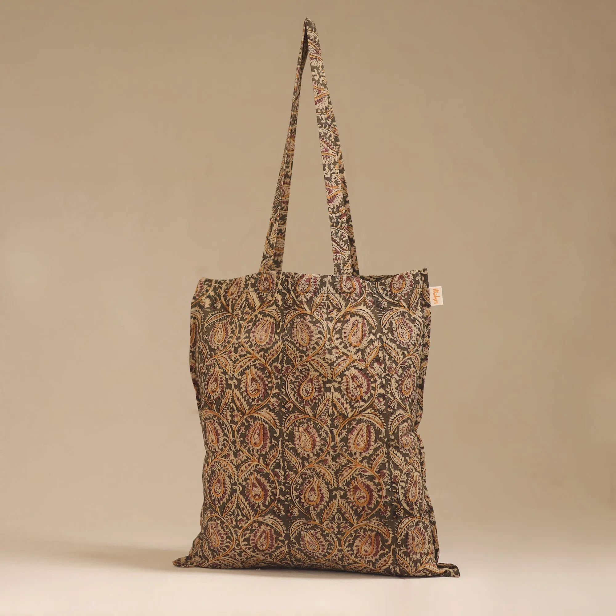 Brown - Handcrafted Fabric Jhola Bag 08 sold by Itokri product image thumbnail 2