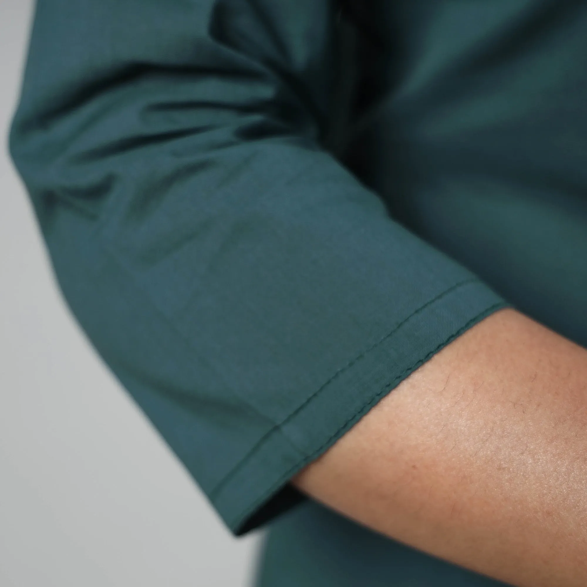 Persian Green - Plain Cotton Pintuck Long Kurta sold by Itokri product image thumbnail 5