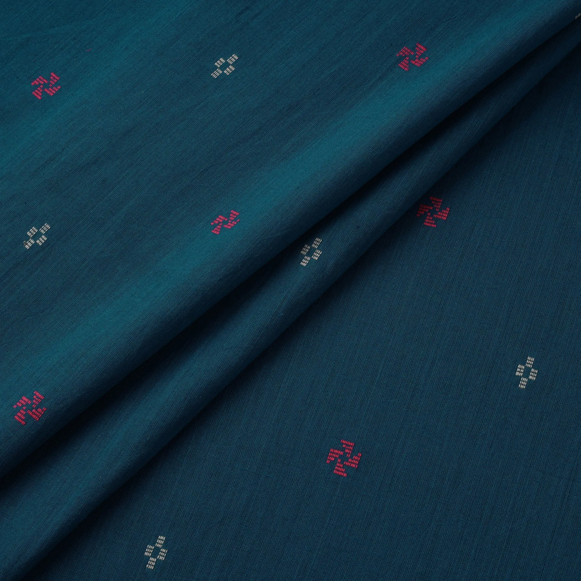 Blue - Prewashed Cotton Jacquard Fabric 10 sold by Itokri product image thumbnail 2