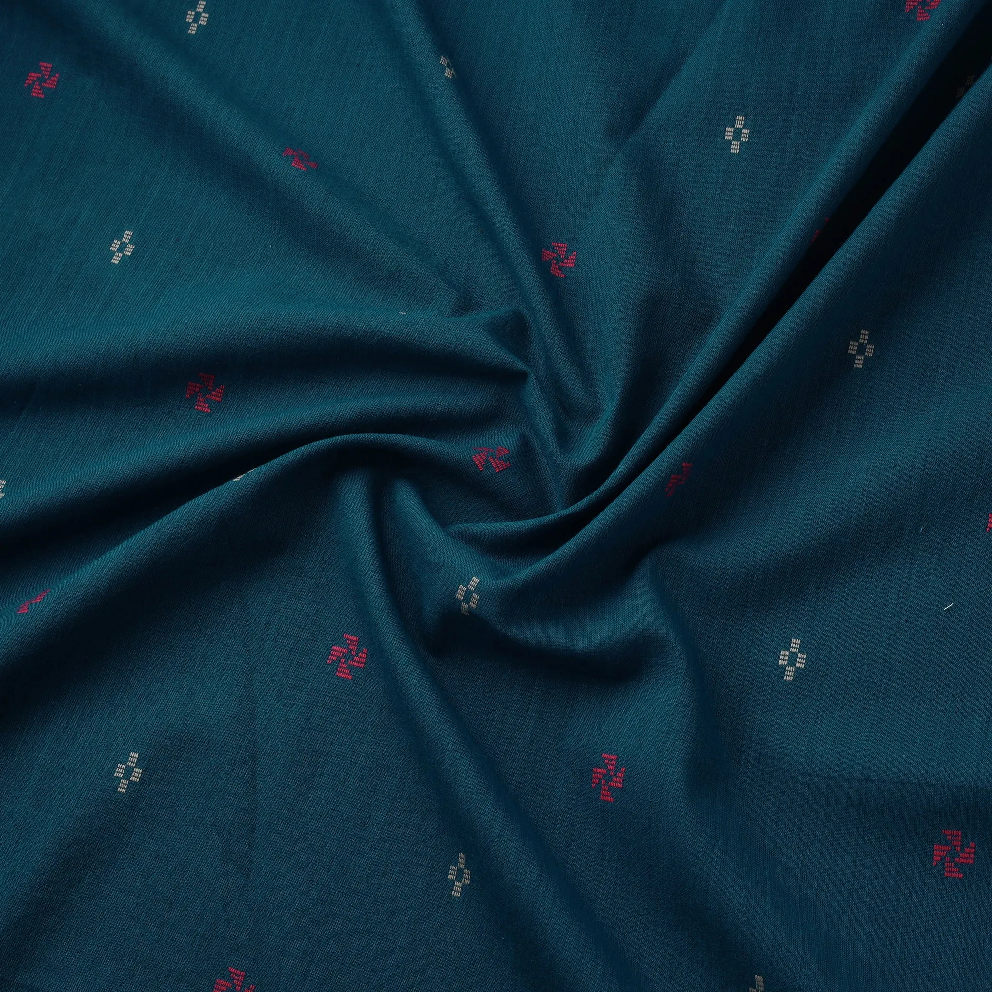 Blue - Prewashed Cotton Jacquard Fabric 10 sold by Itokri product image thumbnail 3