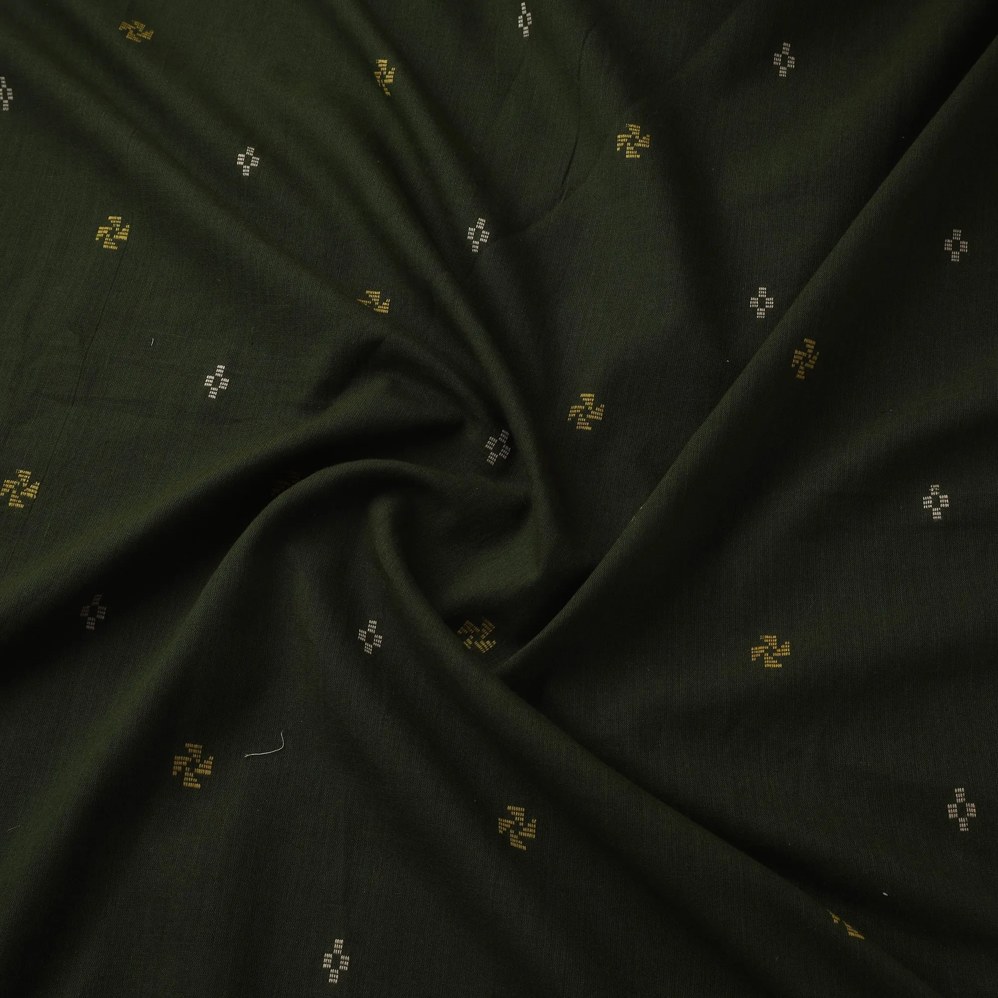 Green - Prewashed Cotton Jacquard Fabric 09 sold by Itokri product image thumbnail 3