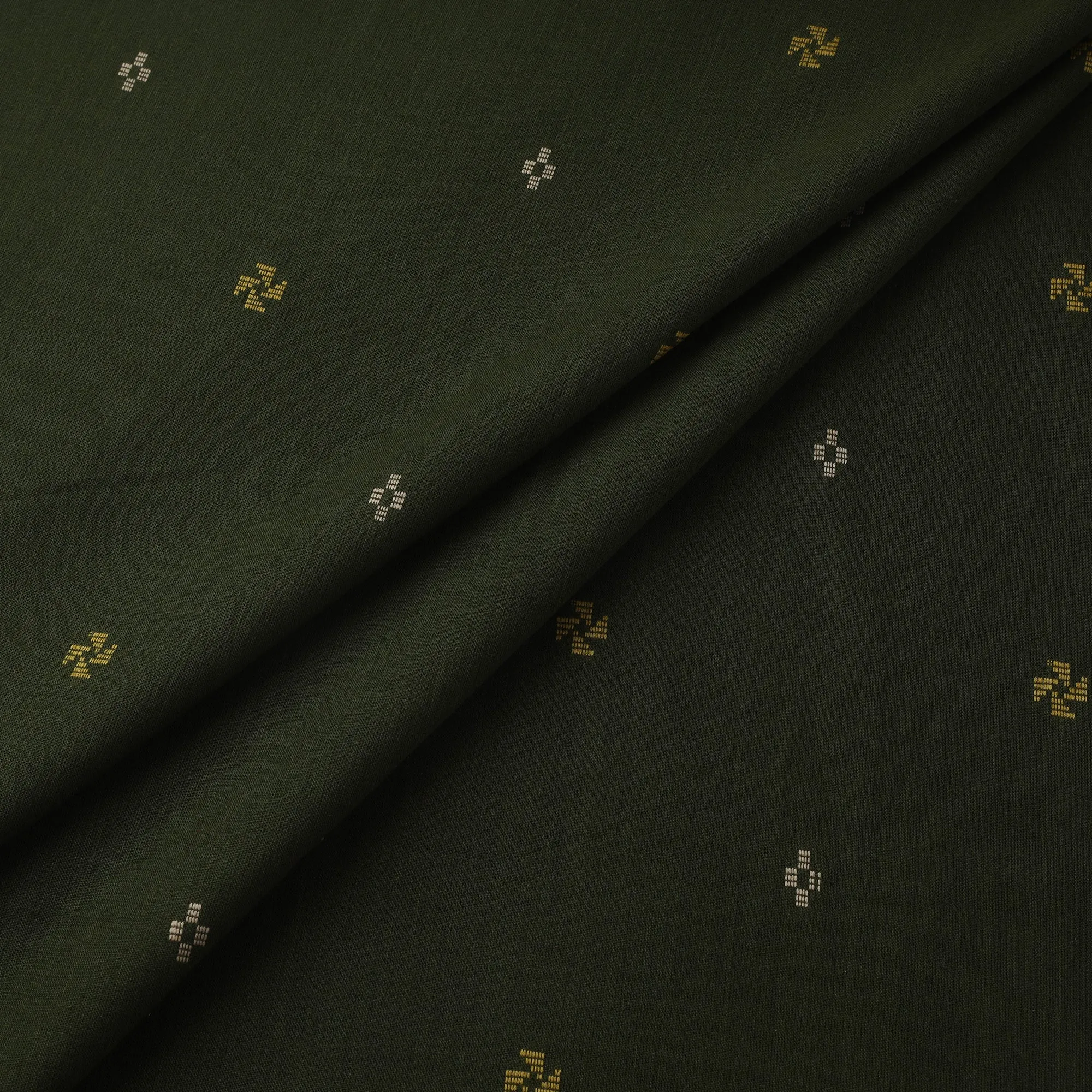 Green - Prewashed Cotton Jacquard Fabric 09 sold by Itokri product image thumbnail 2