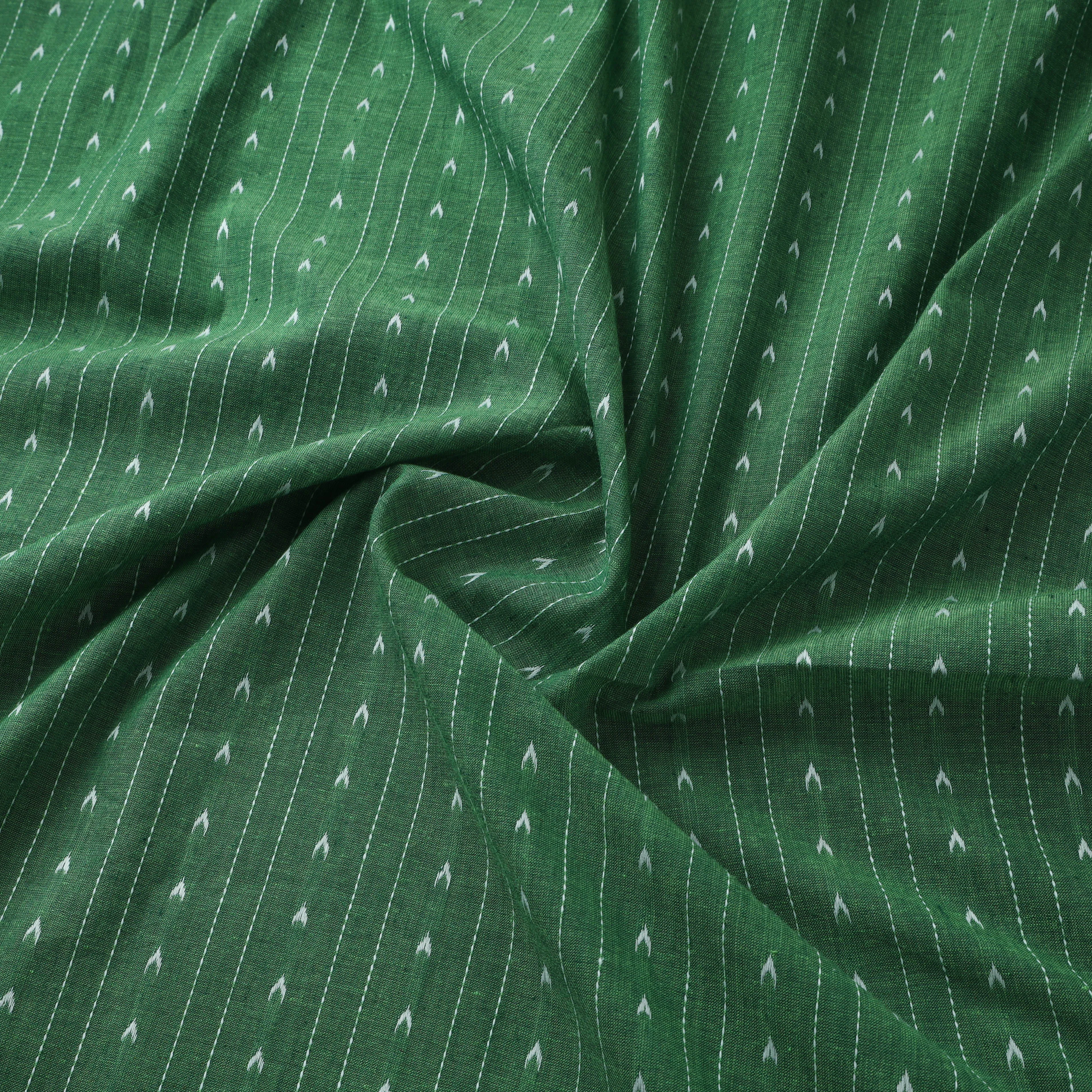 Green - Prewashed Cotton Jacquard Fabric 04 sold by Itokri product image thumbnail 3