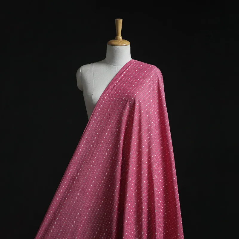 Pink - Prewashed Cotton Jacquard Fabric 01 sold by Itokri