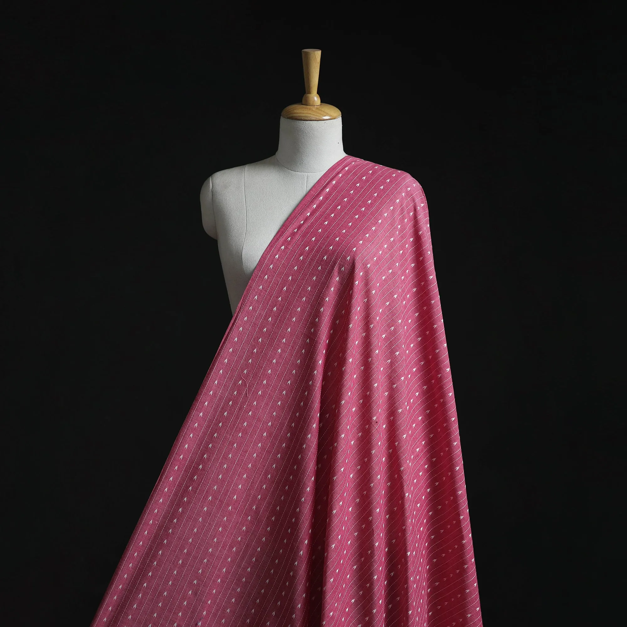 Pink - Prewashed Cotton Jacquard Fabric 01 sold by Itokri